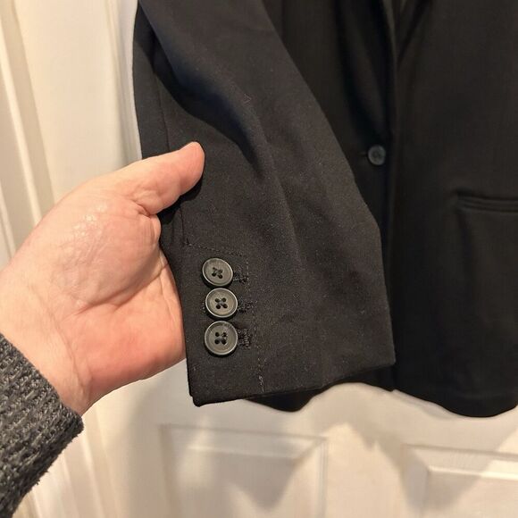 Old Navy Pixie Blazer Size Large Black One-Button Academia‎ Goth Whimsigoth - Picture 5 of 9